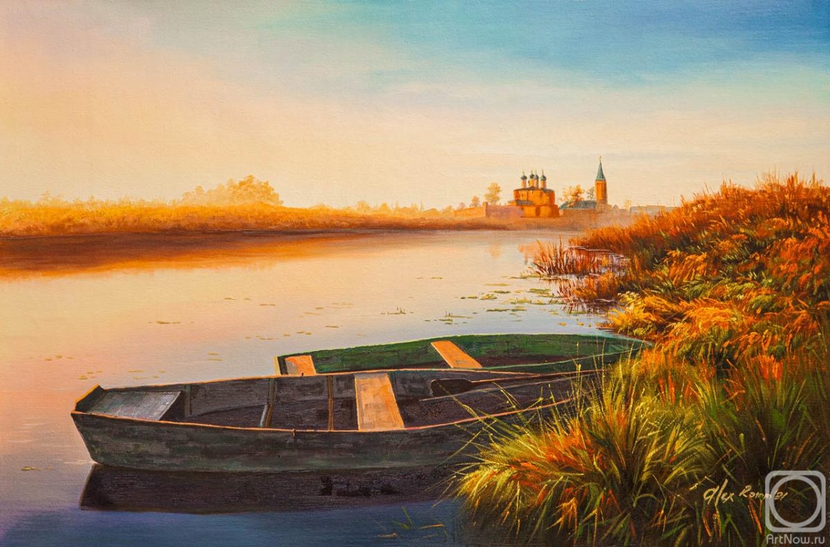 Romm Alexandr. Boats at dawn