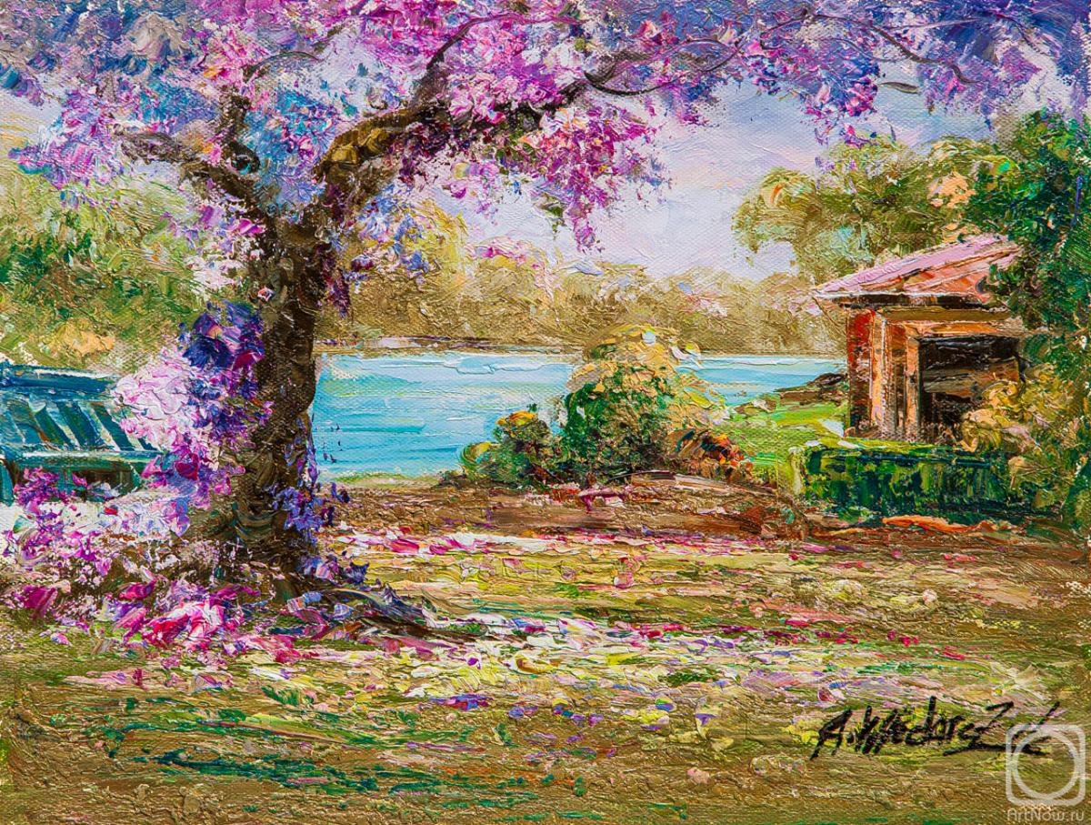 Vlodarchik Andjei. Under the shade of a blossoming cherry