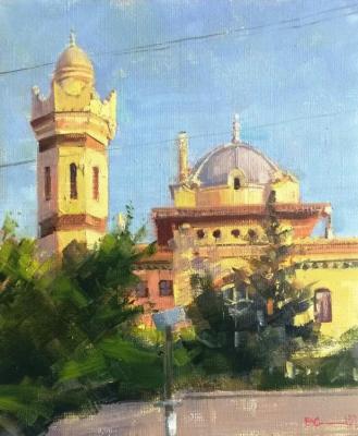 Evening. Villa Stamboli