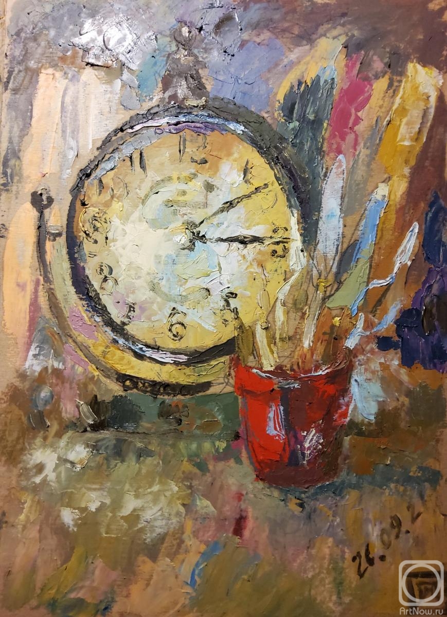 Perfileva Marina. Study with a clock