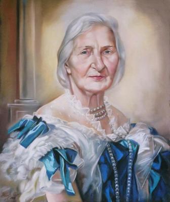 Portrait in an antique dress. Mahnach Valeriya