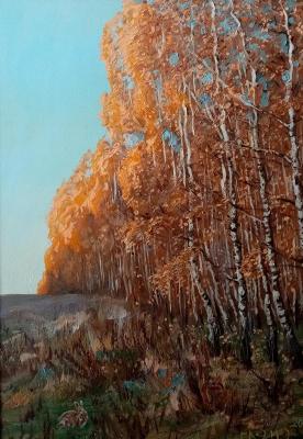 Painting First ray, autumn (where is the bunny?). Dobrovolskaya Gayane