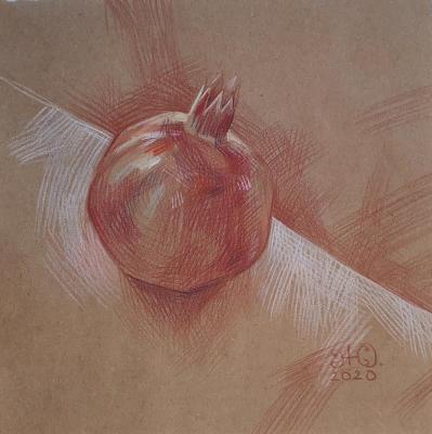 Pomegranate (Still Life With Garnet). Zhukovskaya Yuliya
