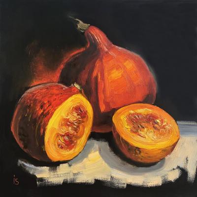 Hot pumpkins (Painting For A Stylish Interior). Sergeyeva Irina
