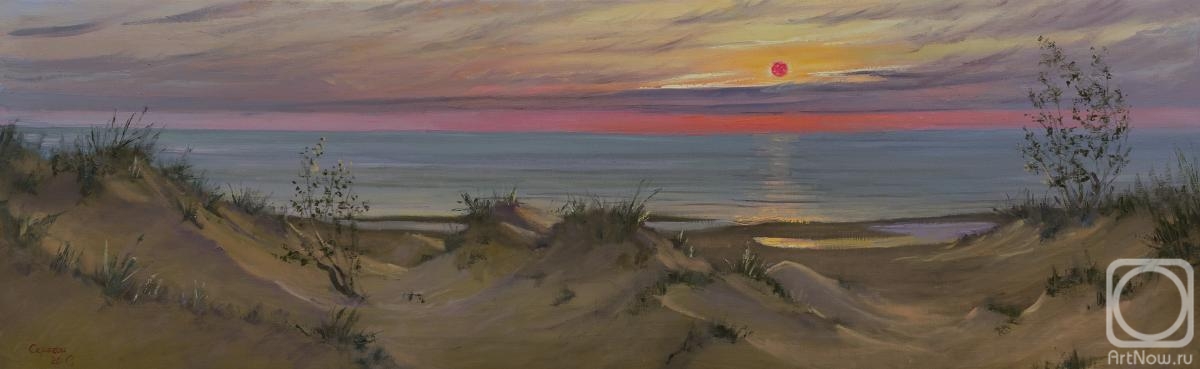 Seregin Sergey. Sunset on the bay