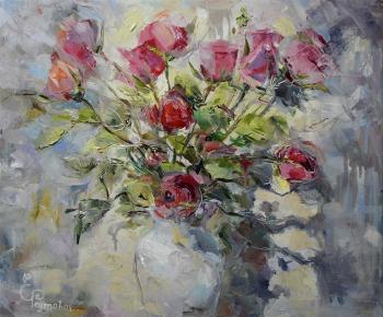 Bouquet of roses and shadows. Reutova Elena