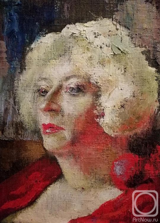 Perfileva Marina. Portrait of Honored Artist of the Russian Federation Marina Karpechenko
