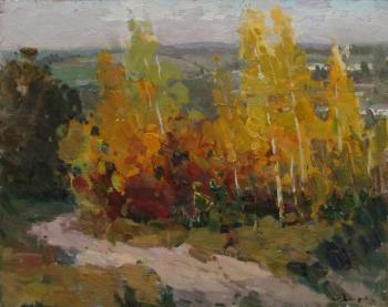 .  (Autumn Landscape With Birches).  