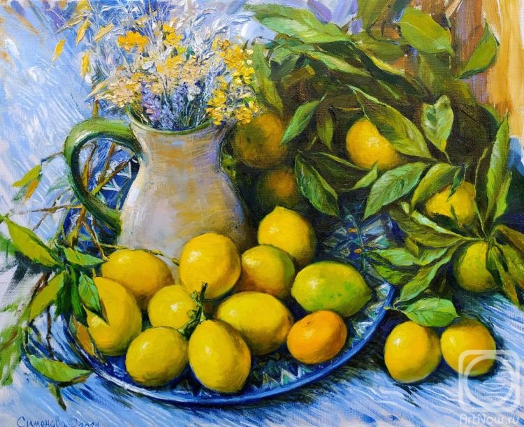 Simonova Olga. Still life with lemons