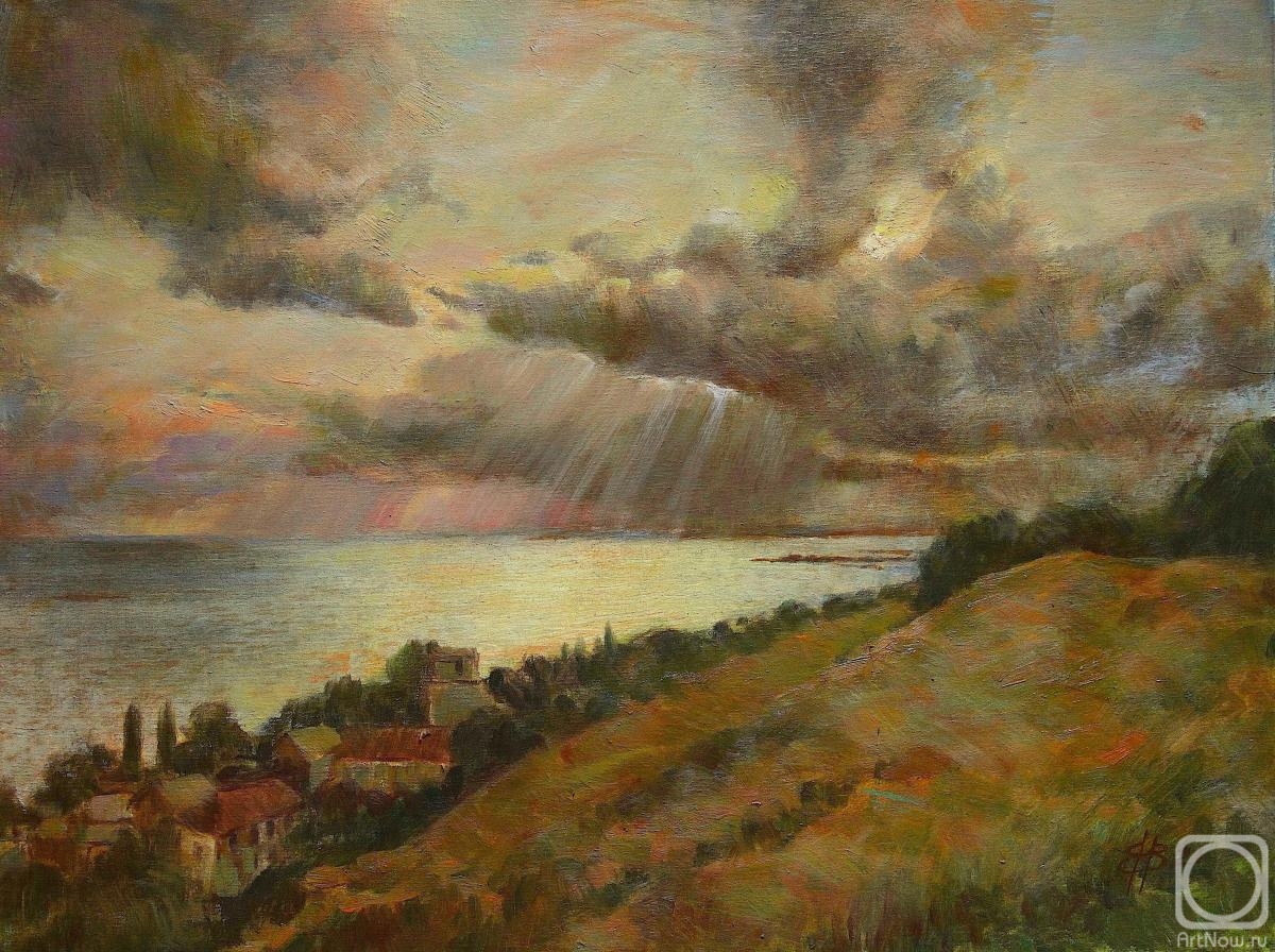 Vyrvich Valentin. Clouds over the sea