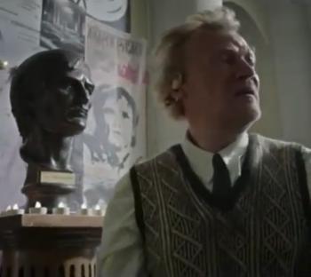 Bust of A. Tarkovsky. Still from the film
