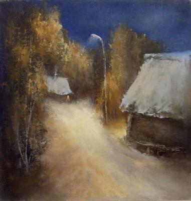 Night, street, lantern. Yudina Elena