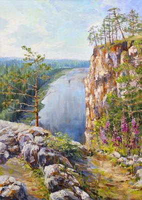 The beauty is Chusovaya. Deer Stone (Paintings Depicting The Forest). Tyutina-Zaykova Ekaterina