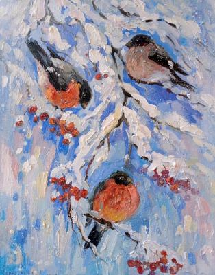Bullfinches have arrived (Bullfinches In Painting). Gerasimova Natalia