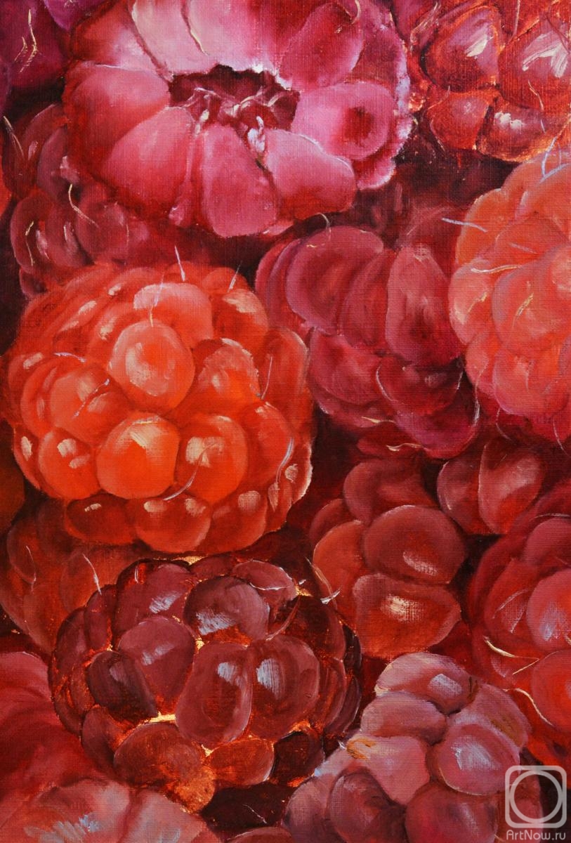 Sharapova Olga. Series of Red paintings. Raspberry