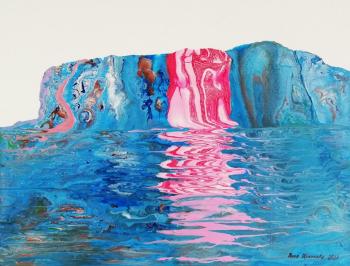 Pink waterfall (Abstraction On The Wall). Krasnova Nina