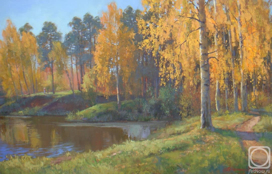 Plotnikov Alexander. Golden autumn on Talka River