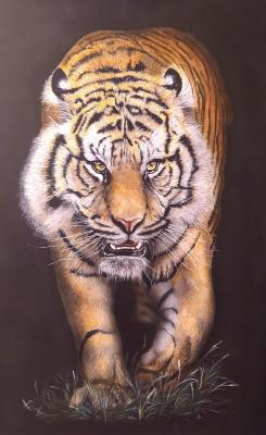 Tiger (Painting With A Tiger). Litvinov Andrew