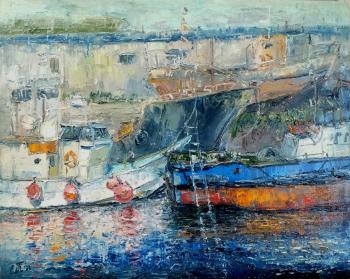 Fishing boats in August. Polyudova Evgeniya