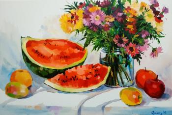 Still life with watermelon 3. Odazhiu Yuliya