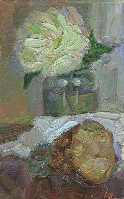 Still Life with Peony and Pine-apple