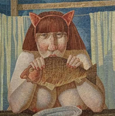 Cat woman, fish man. Merenkov Sergei