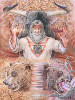 Veles is the God of the three worlds ( ). Shkurko Anton