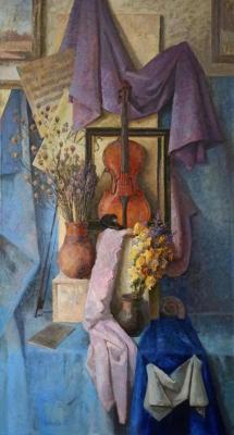 Still life with violin (Music Instrument). Goryunova Olga