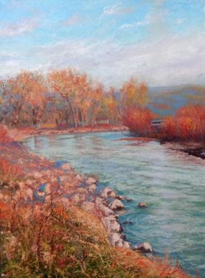 Autumn evening on the river (Deciding). Agarkov Nikolay