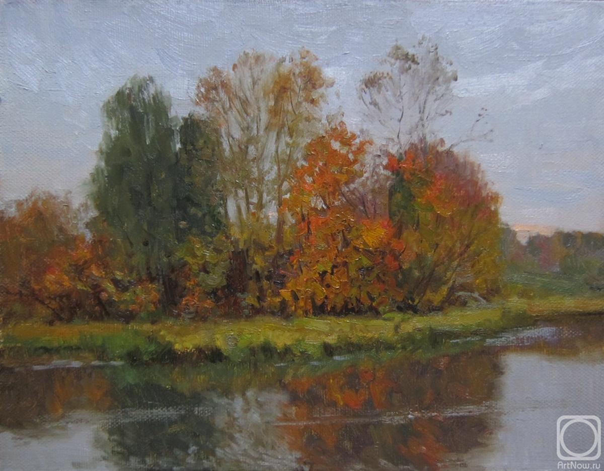 Chertov Sergey. October. Evening on the Yauza River