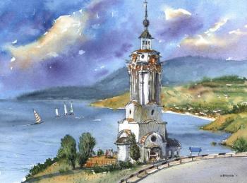 The lighthouse temple. Malorechenskoe. Crimea. Merkulov Sergey