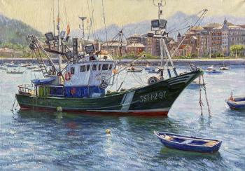 Fishing vessel Albo Puertas (from the series Spanish boats and ships). Filippova Ksenia