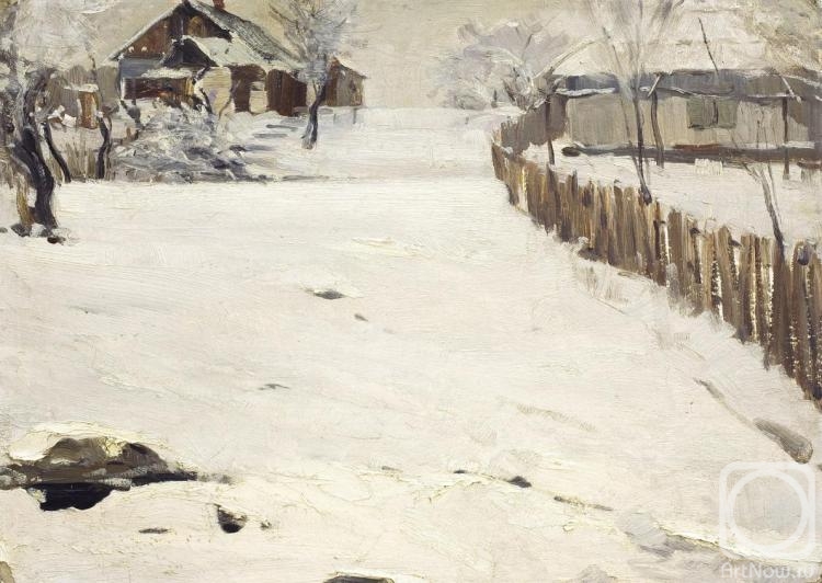 Filippenko Pyotr. The first snow. Belaya River