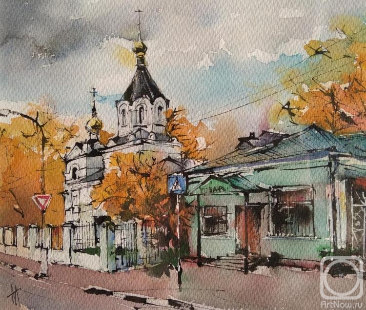 Gololobov Michael. The Church of Alexander Nevsky. Zvenigorod