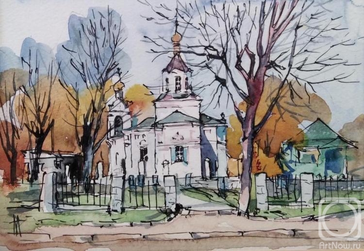 Gololobov Michael. The Church of Alexander Nevsky. Zvenigorod