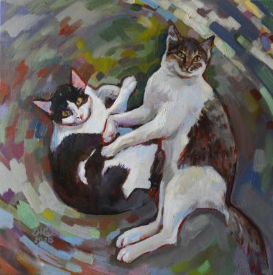 Two cats ( ). Zhukovskaya Yuliya
