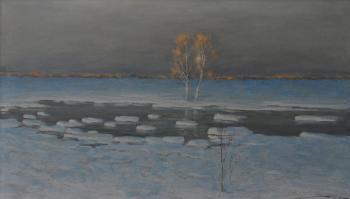 Front floating of ice. Knecht Aleksander