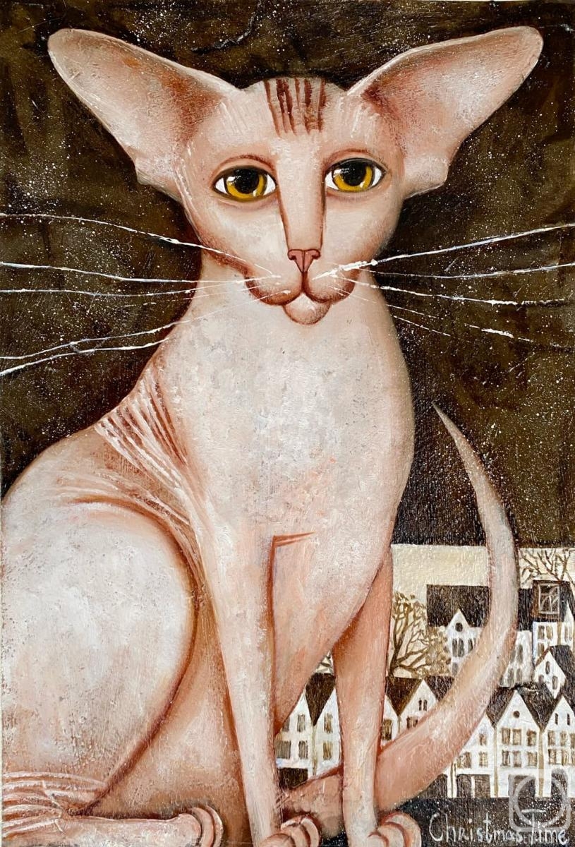 Aristova Maria. Winter cat 1