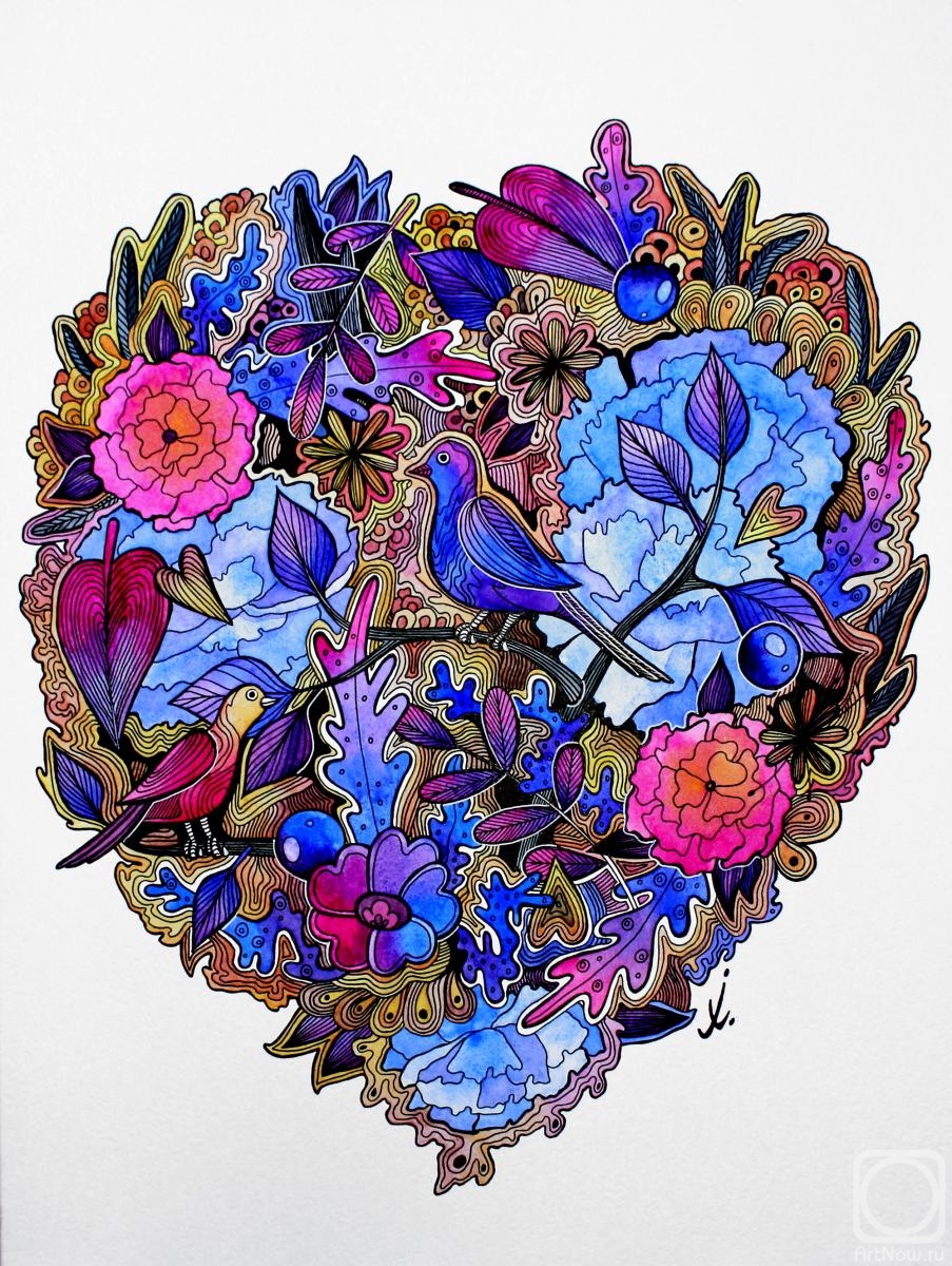 Prokazyuk Anastasiya. Flower Heart