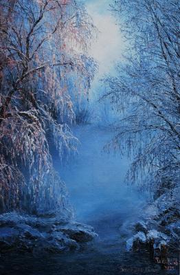 Winter on the river. Vokhmin Ivan