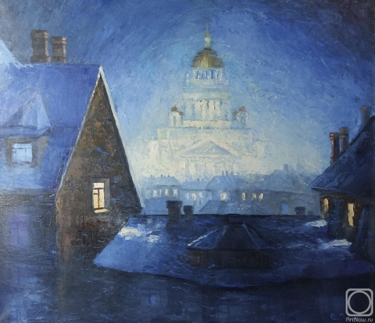 Orlov Evgeniy. Night lights of St. Petersburg