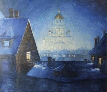Night lights of St. Petersburg. Orlov Evgeniy