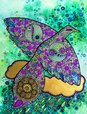 Bird of Rain (Purple Sky). Prokazyuk Anastasiya