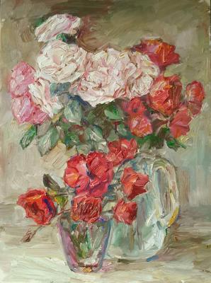 Red roses (Red Roses In A Red Vase). Novikova Marina