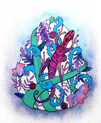Spring (Decorative Lizard). Prokazyuk Anastasiya