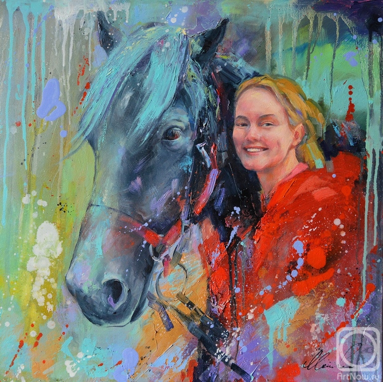 Moiseyeva Liana. Girl and Horse
