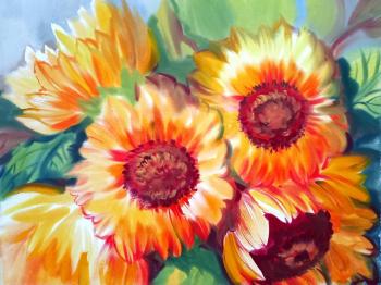 Mikhalskaya Katya . Sunflowers