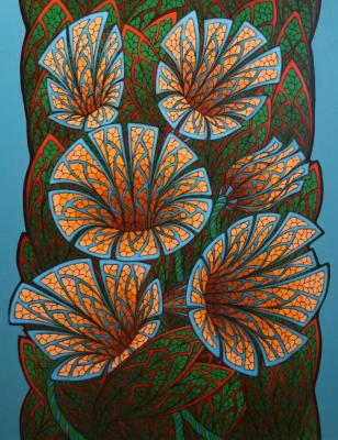 Orange flowers (Fractals). Kochin Andrey