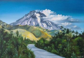 Cloudy weather in the mountains. Charyev Kakadzhan