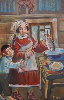 Gefilte fish (Stuffed fish) (Jews). Kotlyar Elena
